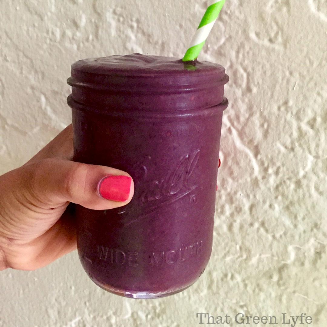 Beet Chocolate Smoothie recipe courtesy of That Green Lyfe