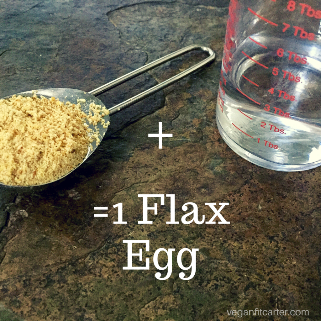 Egg Substitute flax egg tutorial courtesy of Vegan Fit Carter