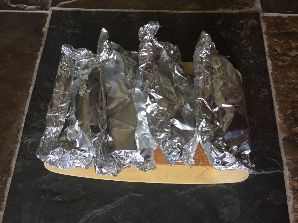 How to Make Seitan meat substitute tutorial foil packet pic courtesy of Vegan Fit Carter