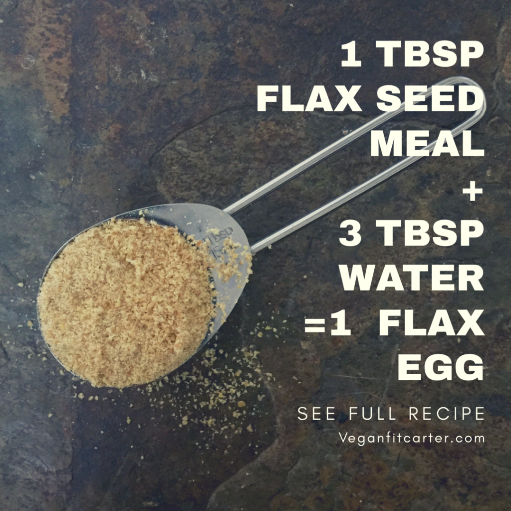 How to make a flax egg Egg Substitute courtesy of Vegan Fit Carter