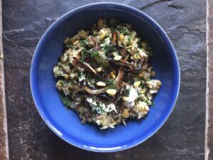 Mujadara Bowl Lebanese Lentils and rice with caramelized onions 2 recipe courtesy of Vegan Fit Carter