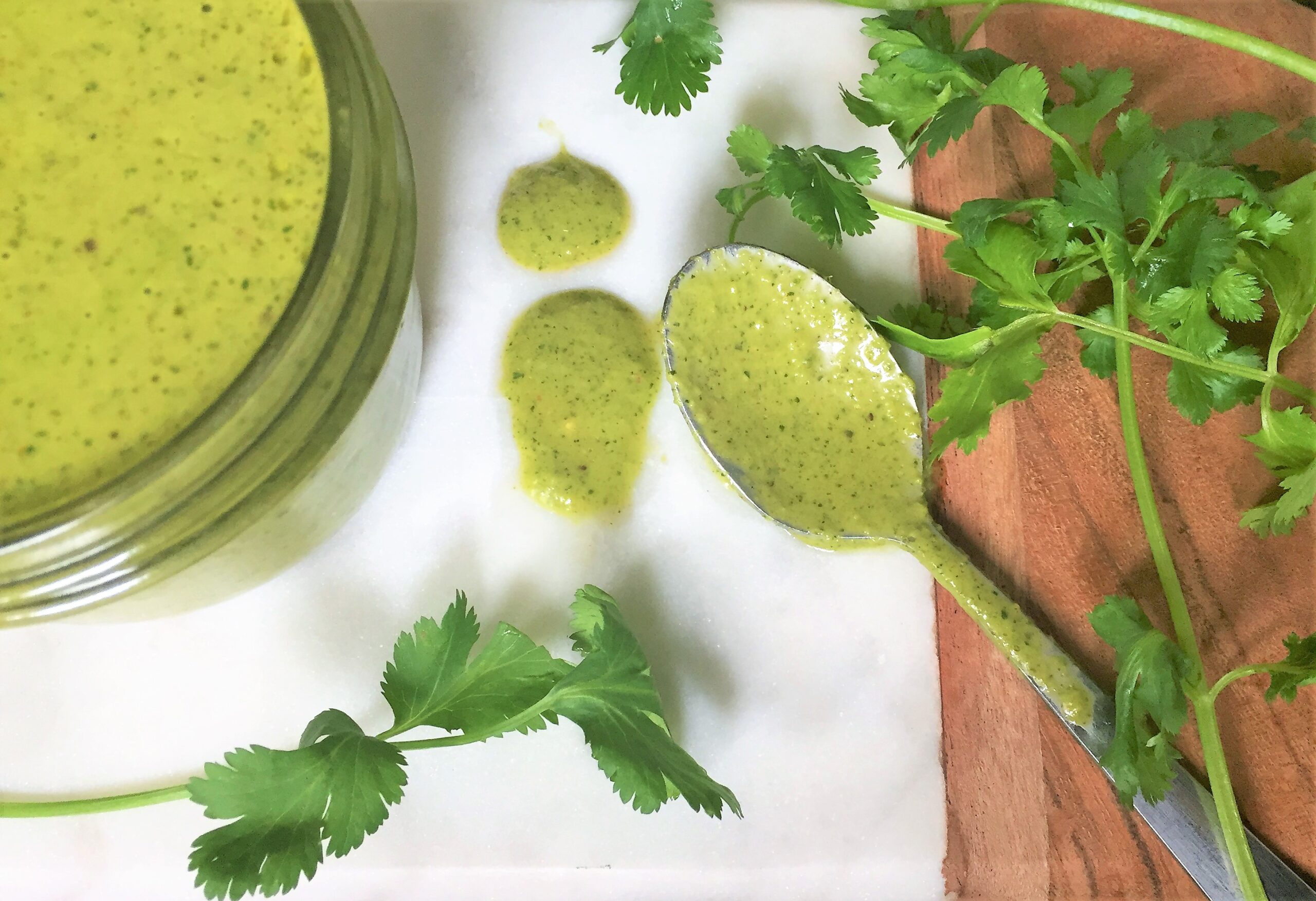 Quick and Easy Chimichurri Sauce Recipe courtesy of Vegan Fit Carter