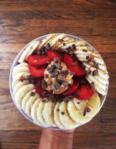 Loaded Peanut Butter Acai Bowl 2 recipe courtesy of Vegan Fit Carter