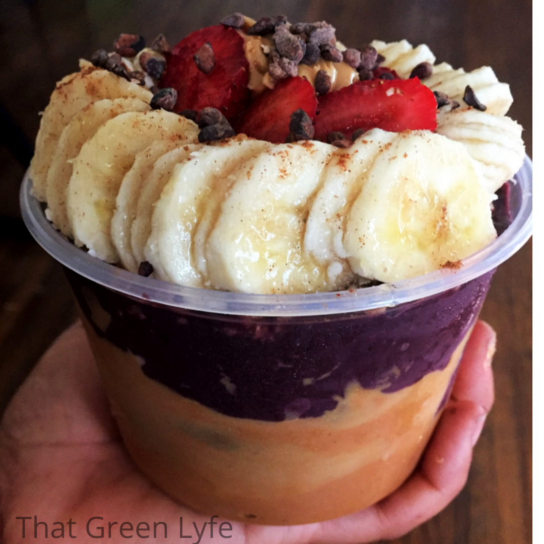 Peanut Butter Acai Bowls (Vegan) • One Lovely Life