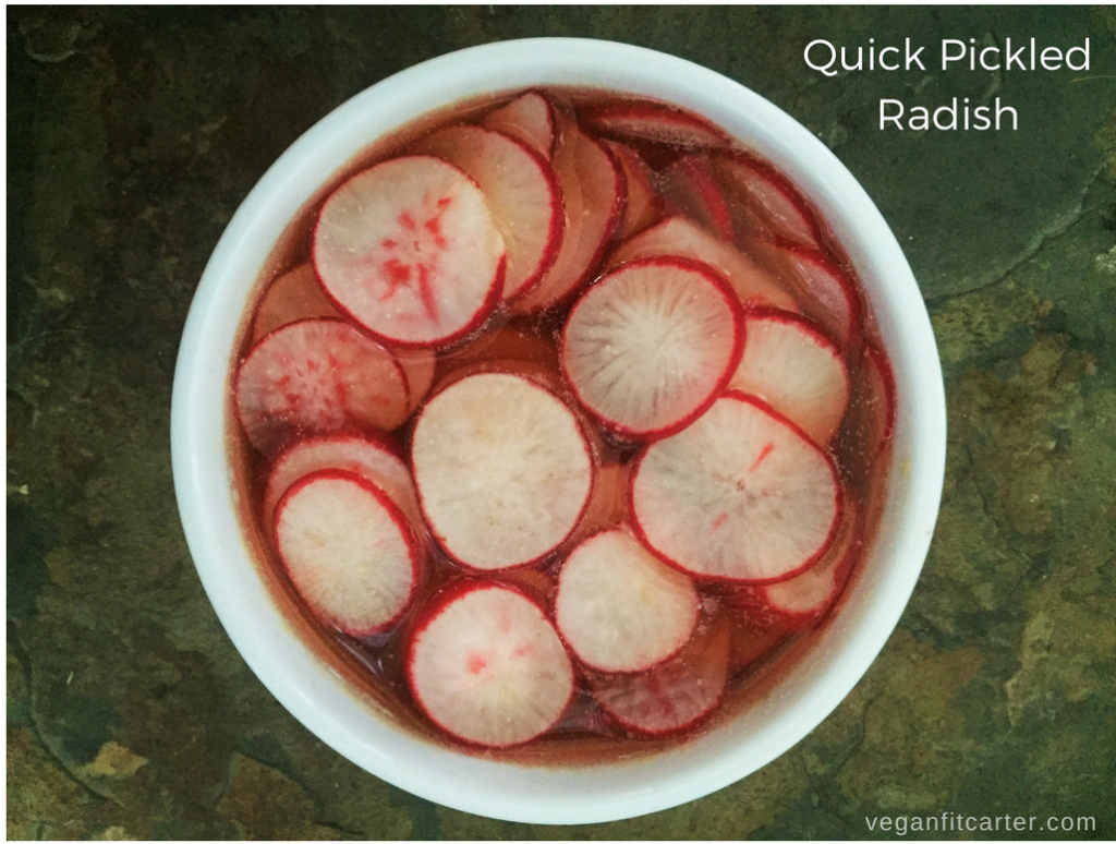 Quick Pickled Radish Pin recipe courtesy of Vegan Fit Carter
