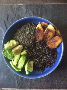 Carribean Style Wild Rice and Lentil recipe courtesy of Vegan Fit Carter