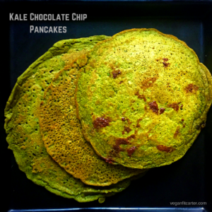 Kale Chocolate Chip Pancakes Courtesy of Vegan Fit Carter
