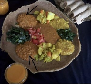 Authentic Vegetarian Ethiopian Feast photo courtesy of That Green Lyfe