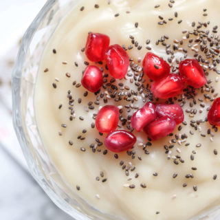 Creamy Coconut-Banana Millet Custard recipe courtesy of That Green Lyfe