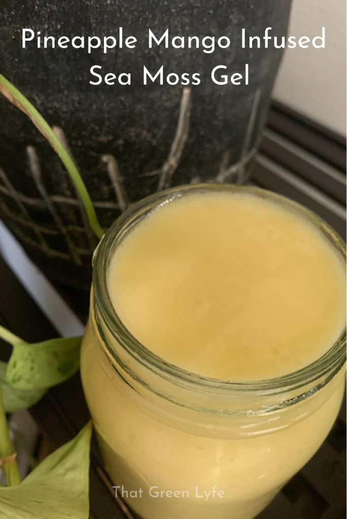 Pineapple Mango Fruit Infused Sea Moss Gel recipe courtesy of That Green Lyfe