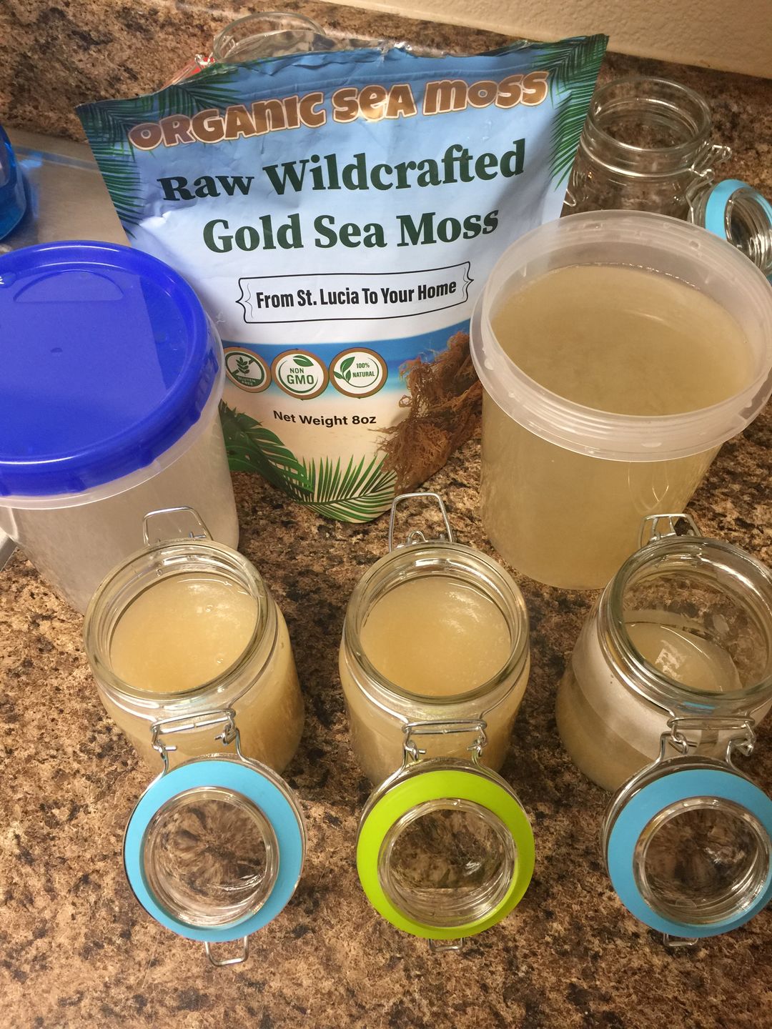 Raw Wild-crafted Gold Sea Moss Gel