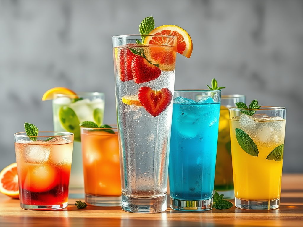 Functional beverages photo of stacked water courtesy of That Green Lyfe